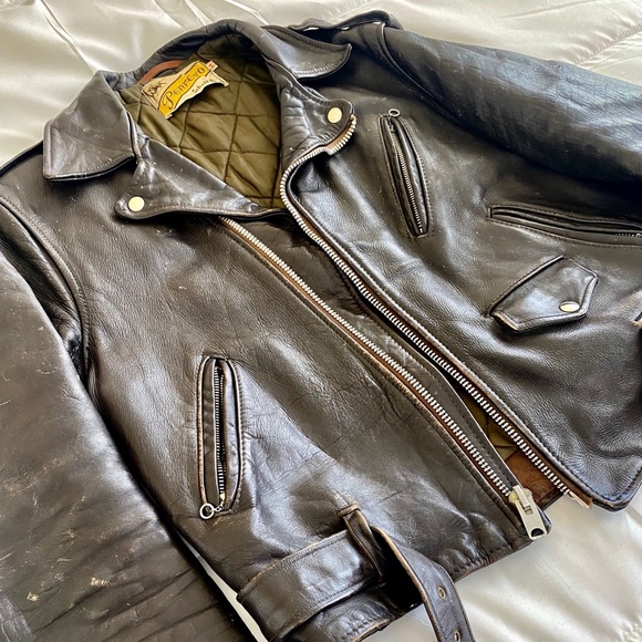 Schott Perfecto Vintage Men’s Moto Jacket - Picture 3 of 8